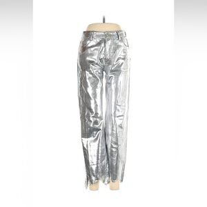 We The Free Maggie Silver Foil Jeans